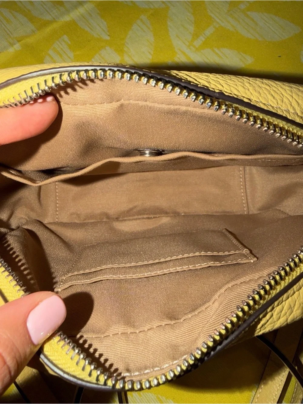 Coach Yellow Floral Crossbody Camera Bag